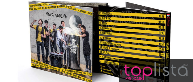 Mejaši s albumom “Nova godina” na visokom mjestu domaće top liste prodaje