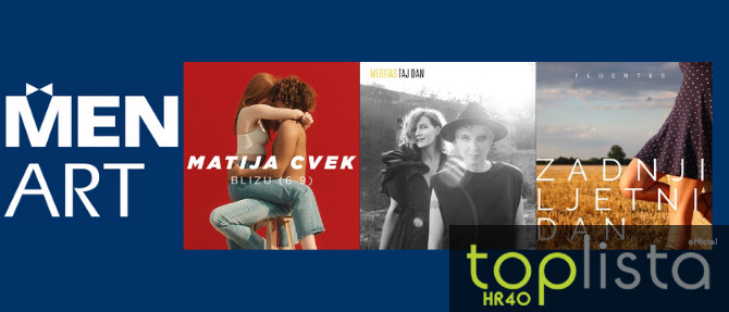 HR Top 40: Tri nova singla iz Menarta osvajaju listu