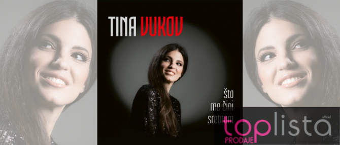 Tina Vukov popela se na drugo mjesto Top liste prodaje